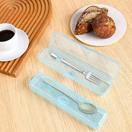 2 Pcs Portable Toothbrush Case, Clear Blue Travel Toothbrush Holder Cover