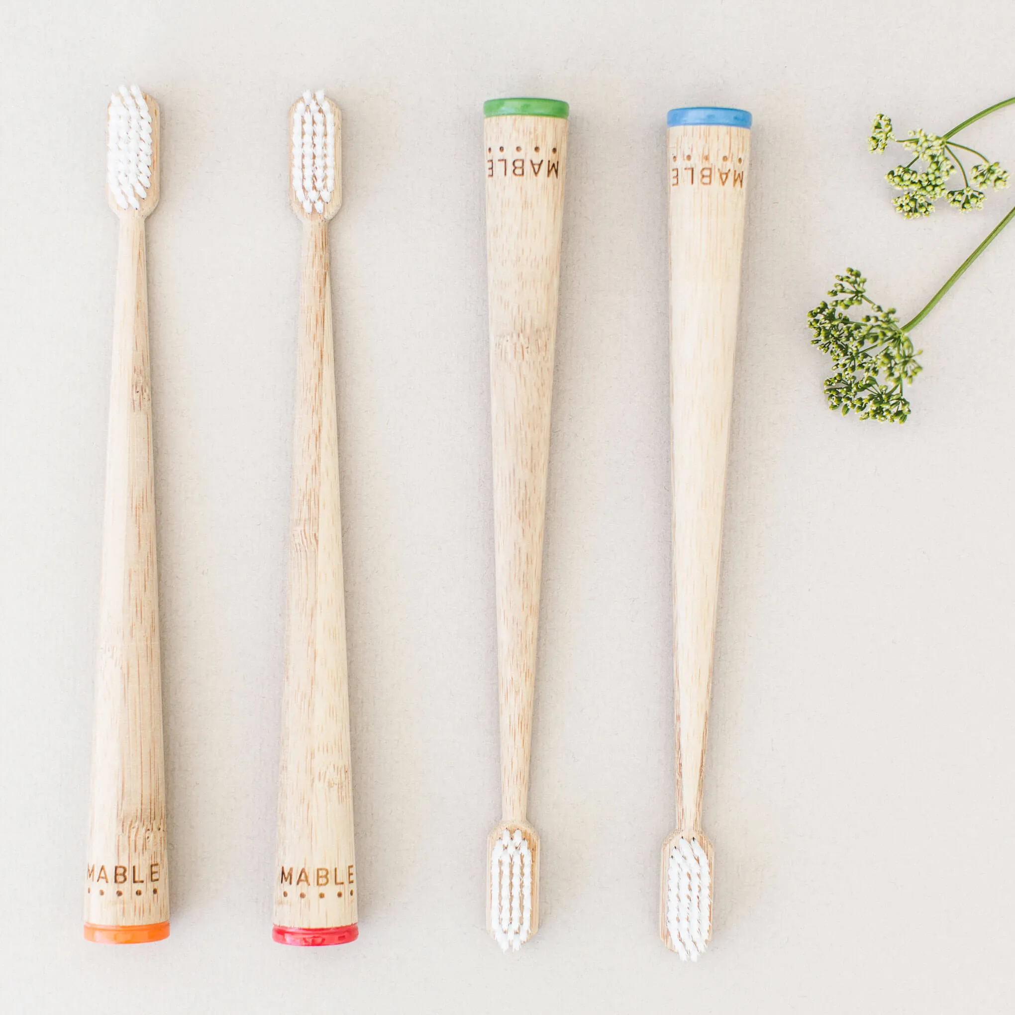 Bamboo Toothbrushes - 4 Pack