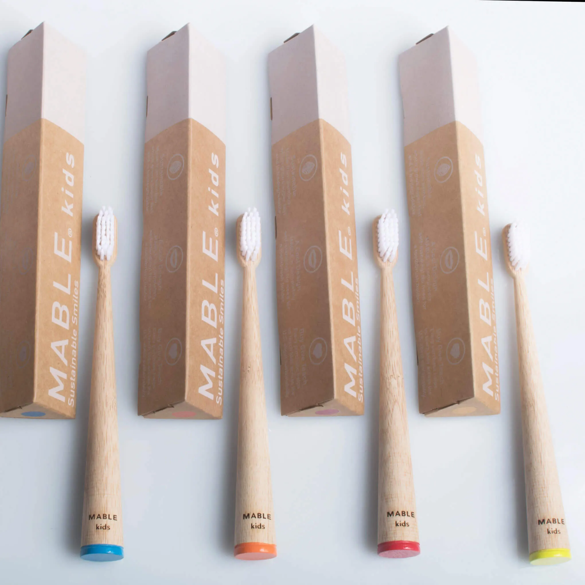 Bamboo Toothbrushes - 4 Pack