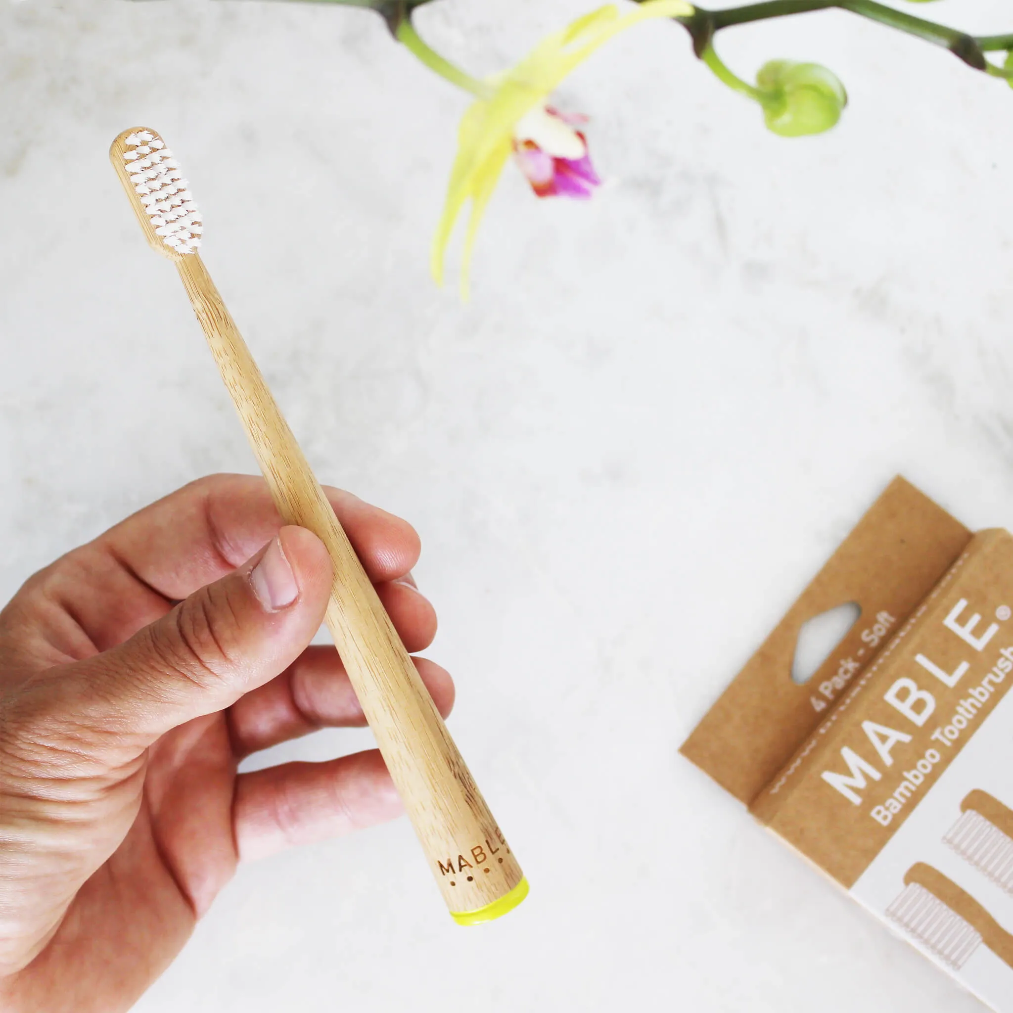 Bamboo Toothbrushes - 4 Pack