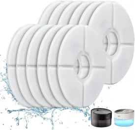 beq offical cat water fountain filter, 12 Packs Replacement Filters for E1 Infinity Cat Fountain, 6 Months Set of Replacement Filters for Pet Water Fountain Dog Dispenser