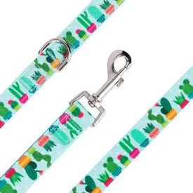 Blue Cactus Succulents Pet Leash