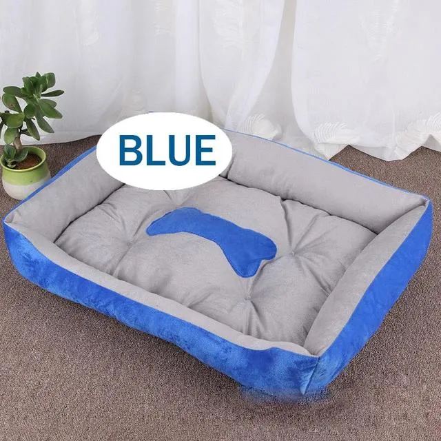 Bone Pet Bed Warm Linen Cat House
