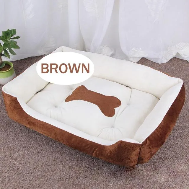 Bone Pet Bed Warm Linen Cat House