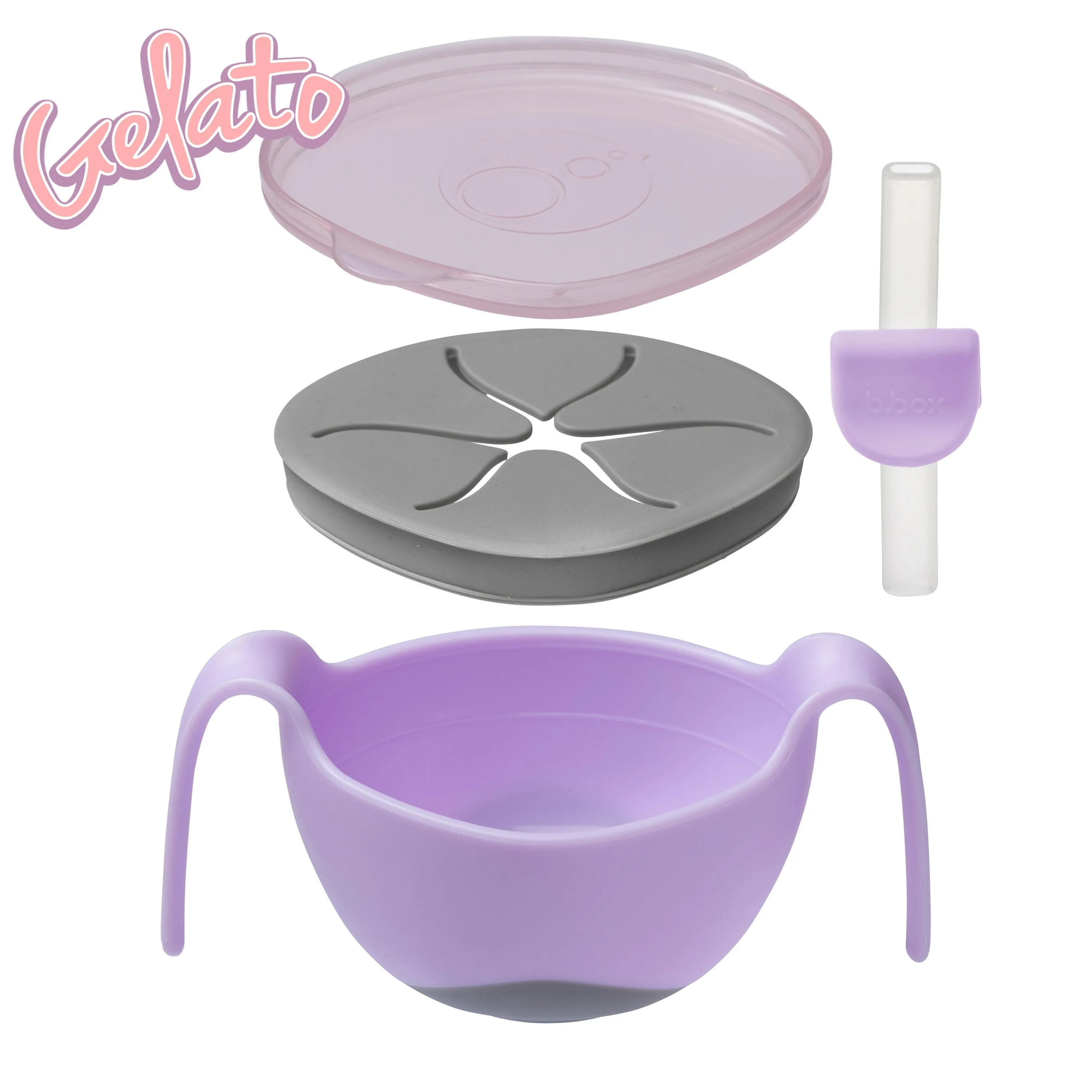 bowl   straw - boysenberry