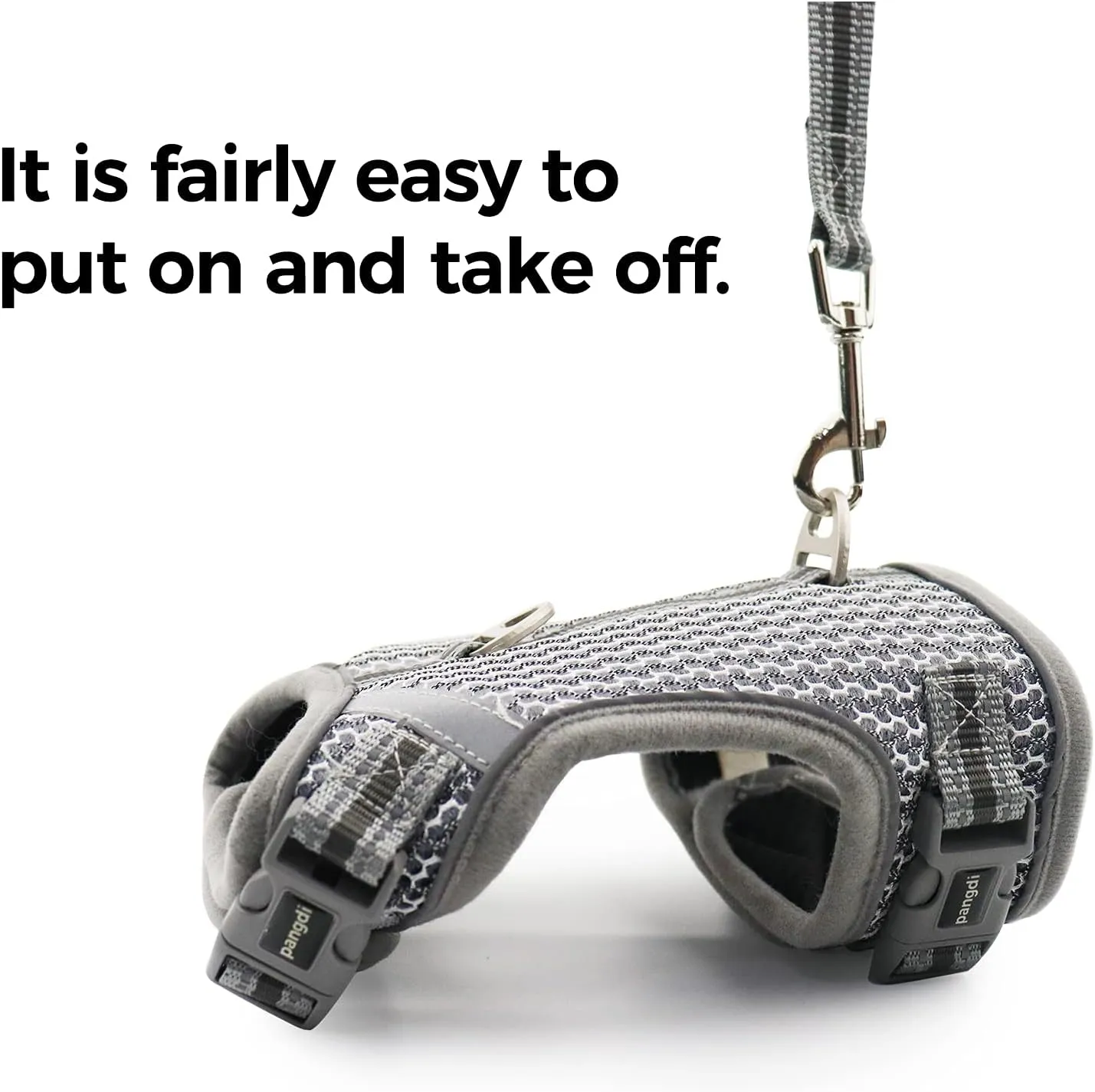 Cat Harness and Leash Escape Proof Cat Leash for Walking Travel Kitten Harness Service Cat Vest Grey Small