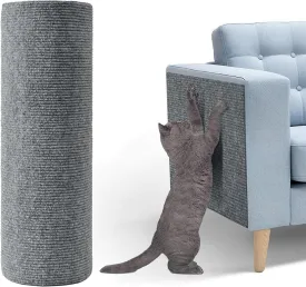 Cat Scratching Mat 78.7"x15.8", Self-Adhesive Cat Carpet Scratcher Replacement for Cat Tree Post Wall Shelves, DIY Climbing Cat Scratcher