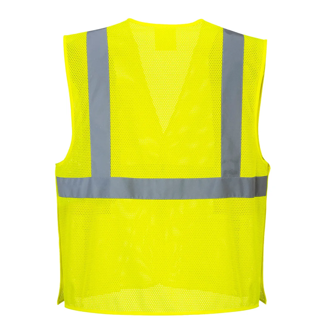 Custom Breakaway Class 2 Yellow Safety Vest Hi-Vis Reflective Breathable Mesh