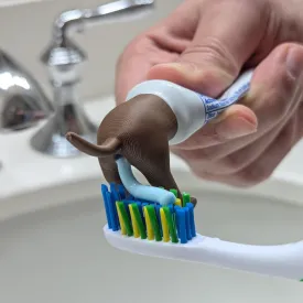 Dog Pooping Toothpaste Topper | Comes With Toothpaste