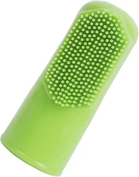 Dog Toothbrush Silicone Finger Brush Soft Bristles and Dots for Easy Teeth Care Dogs