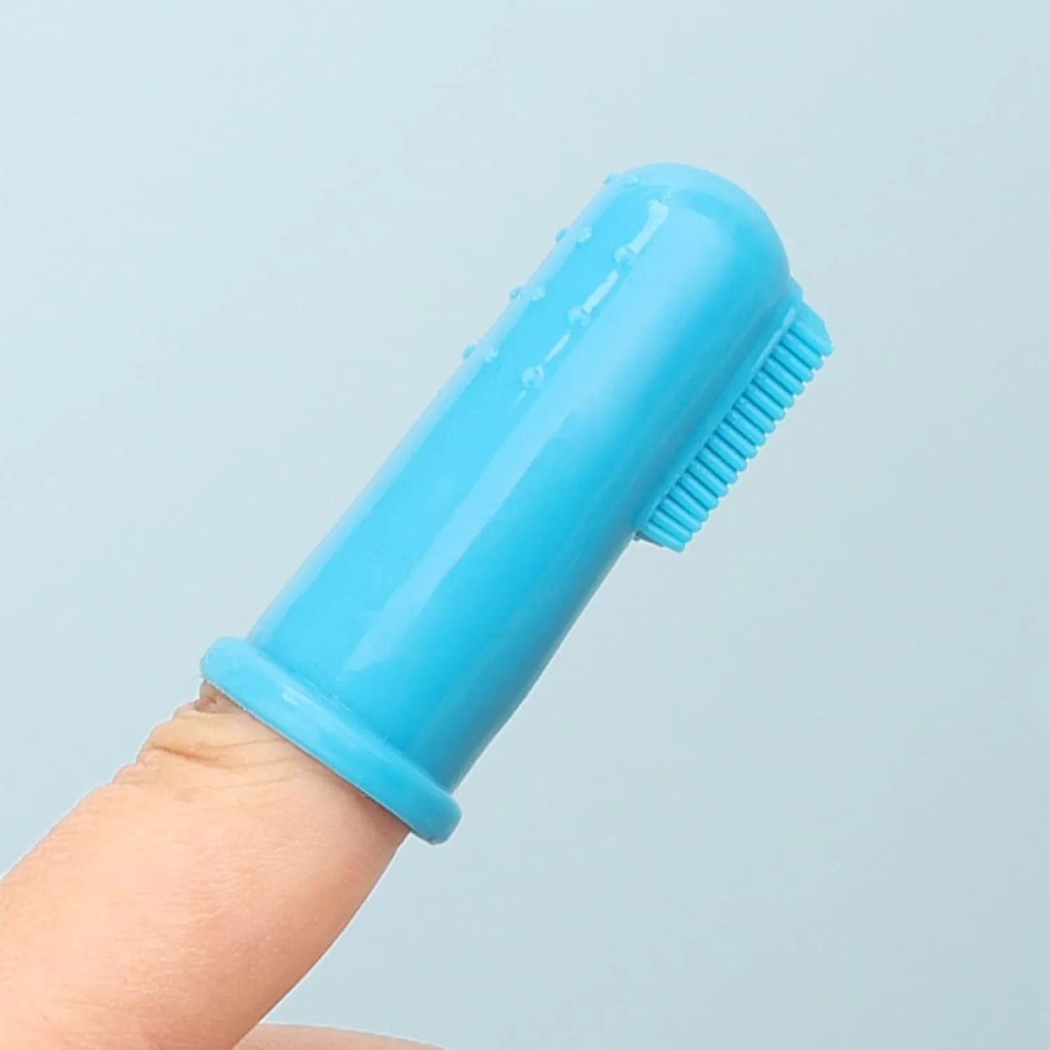 Dog Toothbrush Silicone Finger Brush Soft Bristles and Dots for Easy Teeth Care Dogs