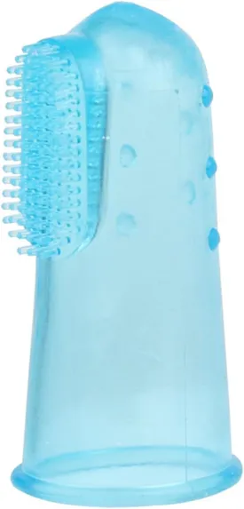 Dog Toothbrush Silicone Finger Brush Soft Bristles and Dots for Easy Teeth Care for Cats Dogs