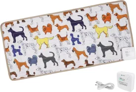DOGNESS Rechargeable Pet Shock Mat, 31"x15" Safe Cat Repellent Mat Electronic Training Pads Keep Dogs and Cats Off Couch, Bed, Indoor Cat Deterrent Mat (Dog Cartoon)