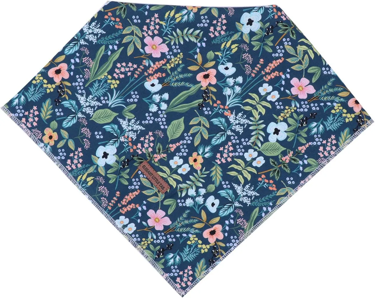 Elegant Little Tail Bandana for Boy Girl Small Medium Large Dogs, Comfortable Bibs Scarf, Adjustable Square Kerchief