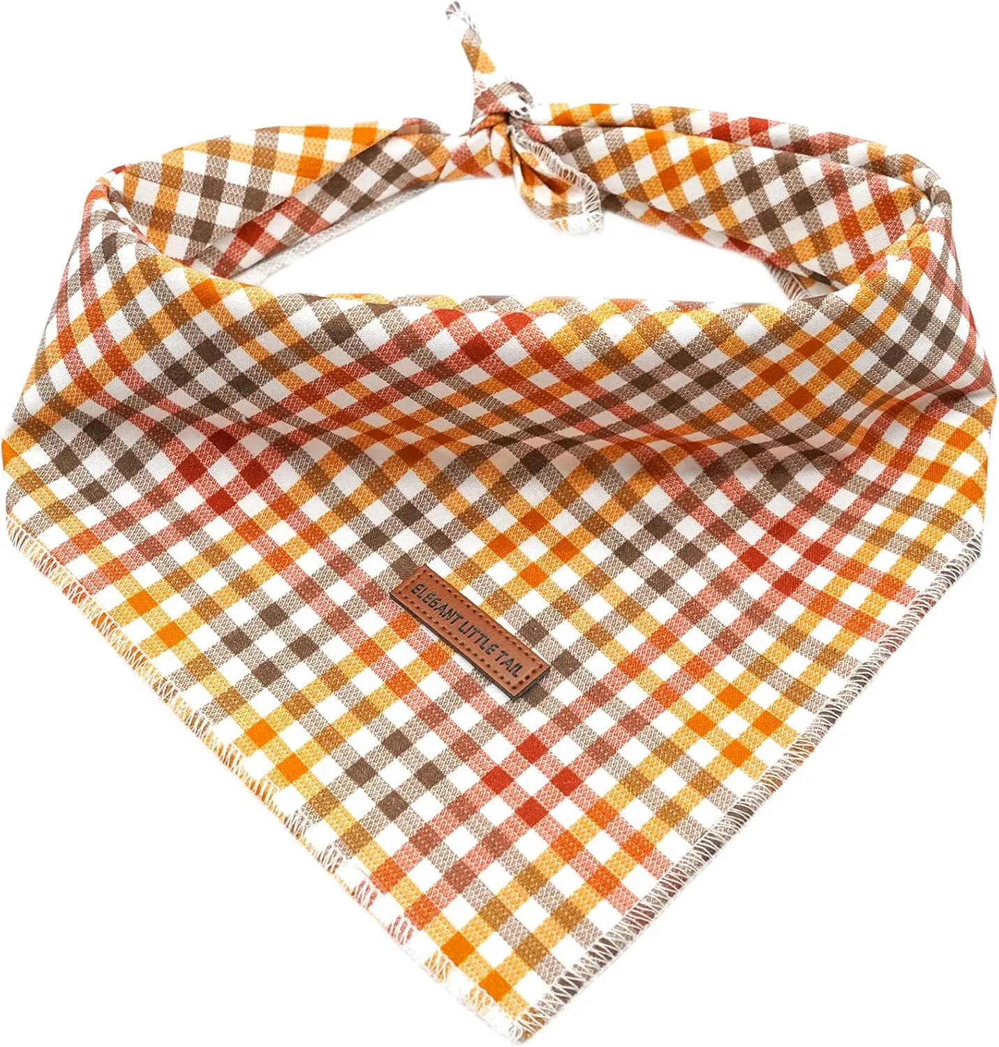 Elegant Little Tail Dog Bandana for Boy Girl Small Medium Large Dogs, Comfortable Bibs Scarf, Adjustable Square Kerchief