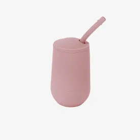 ezpz Happy Cup   Straw System - 24 months  (Blush) - 100% Silicone Cup   Straw for Older Toddler   Preschoolers