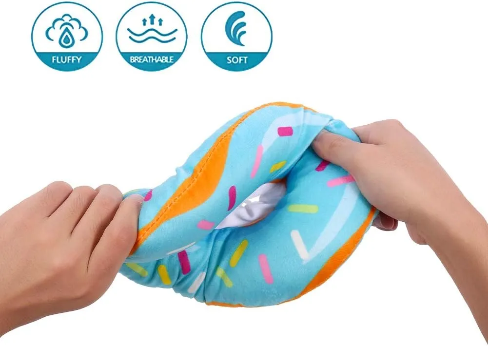 FRIUSATE Soft Cat Recovery Collar - Adjustable Donut Cone to Stop Licking, Comfortable & Lightweight for Cats & Kittens After Surgery