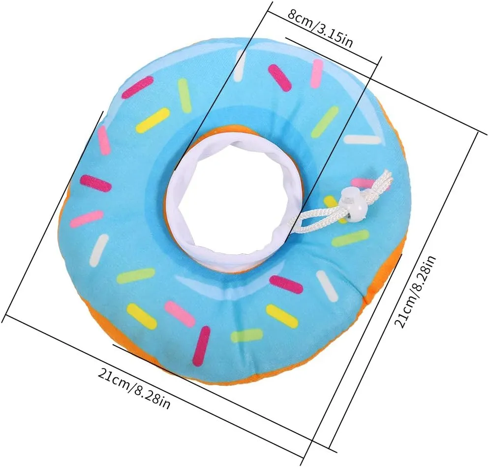 FRIUSATE Soft Cat Recovery Collar - Adjustable Donut Cone to Stop Licking, Comfortable & Lightweight for Cats & Kittens After Surgery