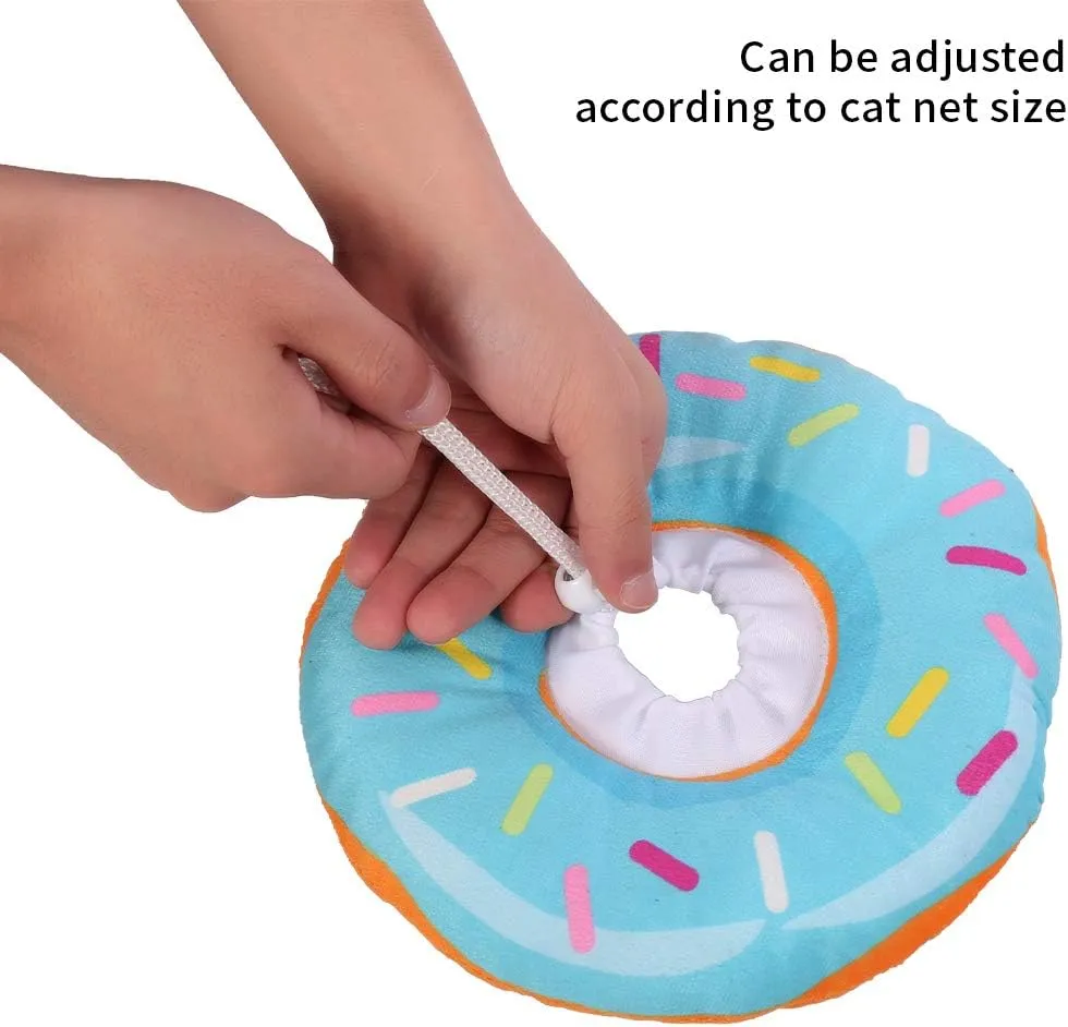 FRIUSATE Soft Cat Recovery Collar - Adjustable Donut Cone to Stop Licking, Comfortable & Lightweight for Cats & Kittens After Surgery
