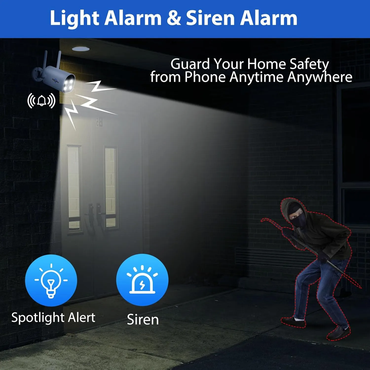 Hiseeu Solar Powered Wireless Security Camera System Outdoor, 10CH 4K NVR, AI Human Detection, 2-Way Audio, 4MP Security Solar Battery Cameras with Color Night Vision, IP66 Waterproof, 1TB HDD