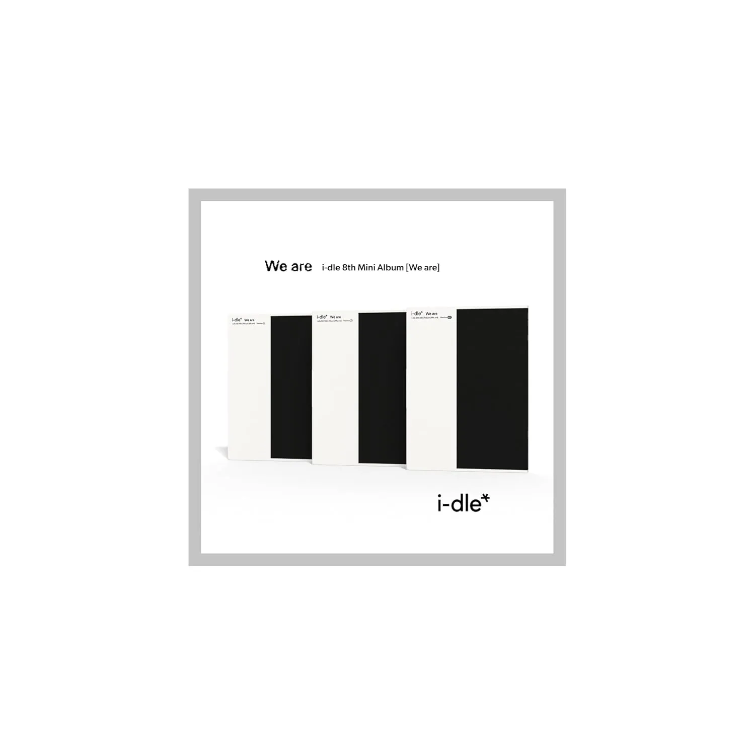 i-dle We are 8th Mini Album Standard G Version Out Package 1ea PhotoBook 7p Lyrics Paper 1p PostCard 1ea Sticker 1p PhotoCard Tracking Sealed IDLE
