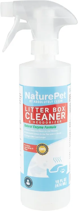 Litter Box Cleaner and Odor Eliminator, Eliminate Odors Quickly, Neutralizes Urine and Feces Odors in The Air and The Box, Make Litter Last Longer (16oz Spray Bottle)