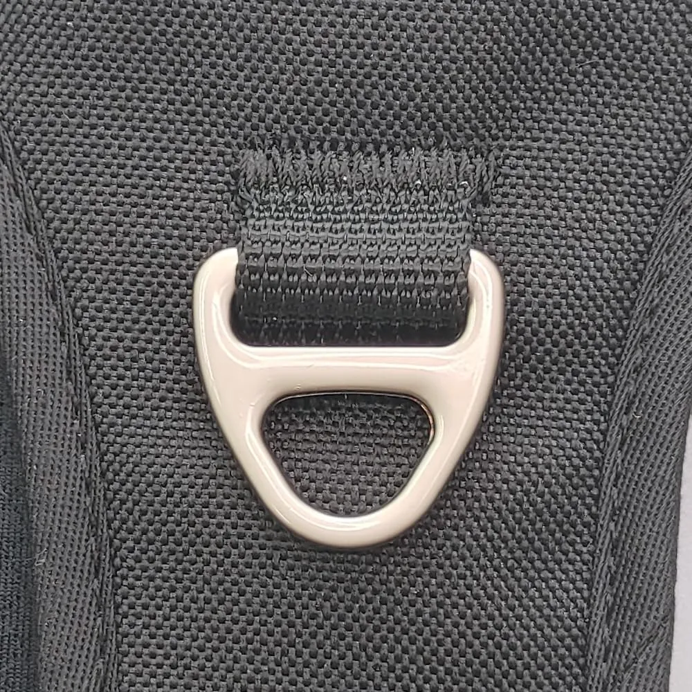 OUT'N WILD Quality No-Pull Dog Harness with 2 Leash Clips. Adjustable Soft Padded Reflective No-Choke Pet Oxford Vest, Easy Control Handle, Premium Transparent Buckles and Perl Nickel Hardware:Black/M