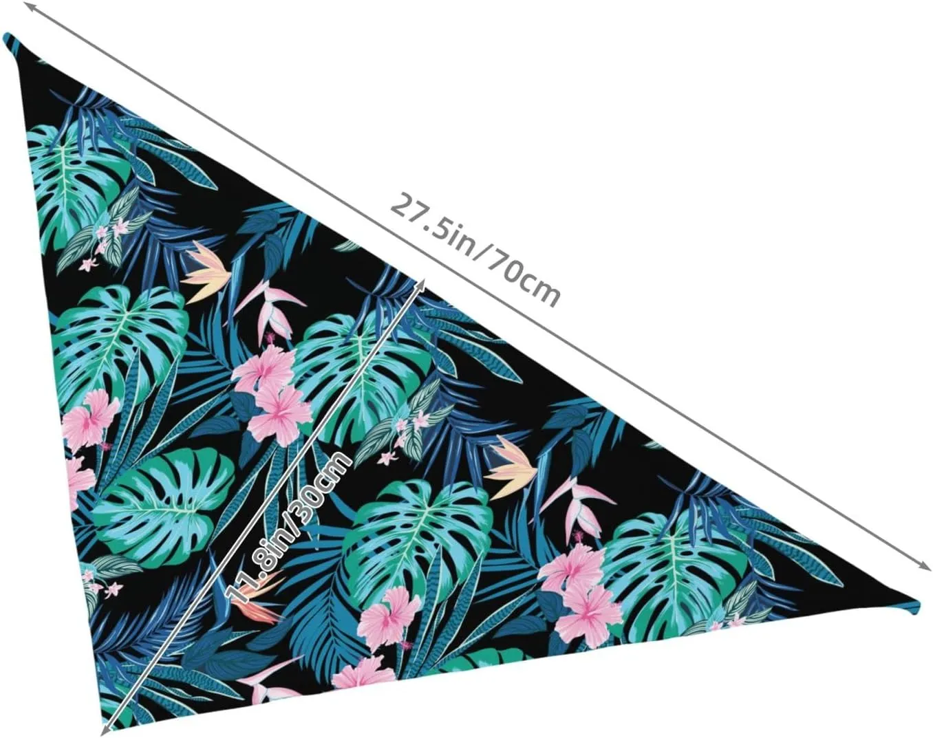 Palm Leaves Flower Tropical Dog Bandana Scarf Triangle Bibs Pet Accessories Cat Kerchief