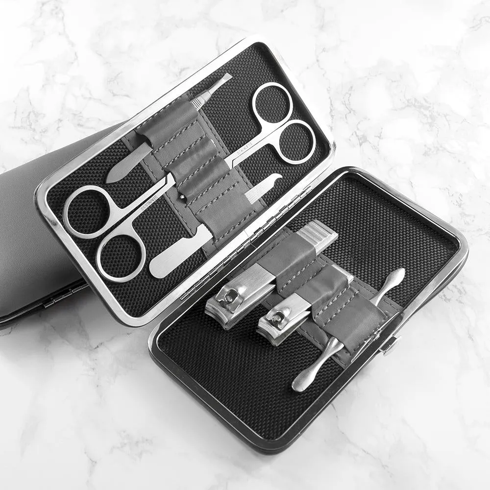 PERSONALISED MANICURE SET - GREY