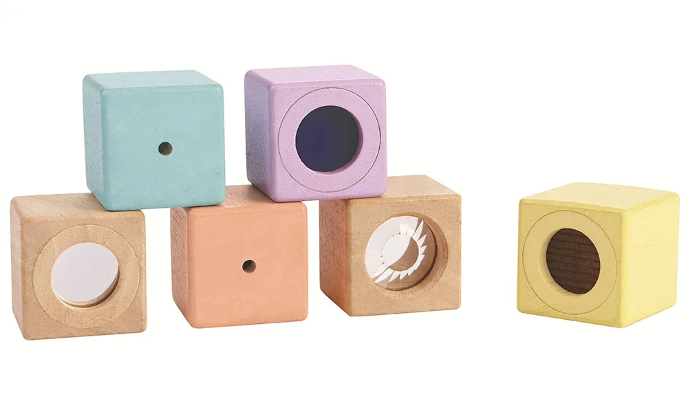 PlanToys Pastel Sensory Blocks