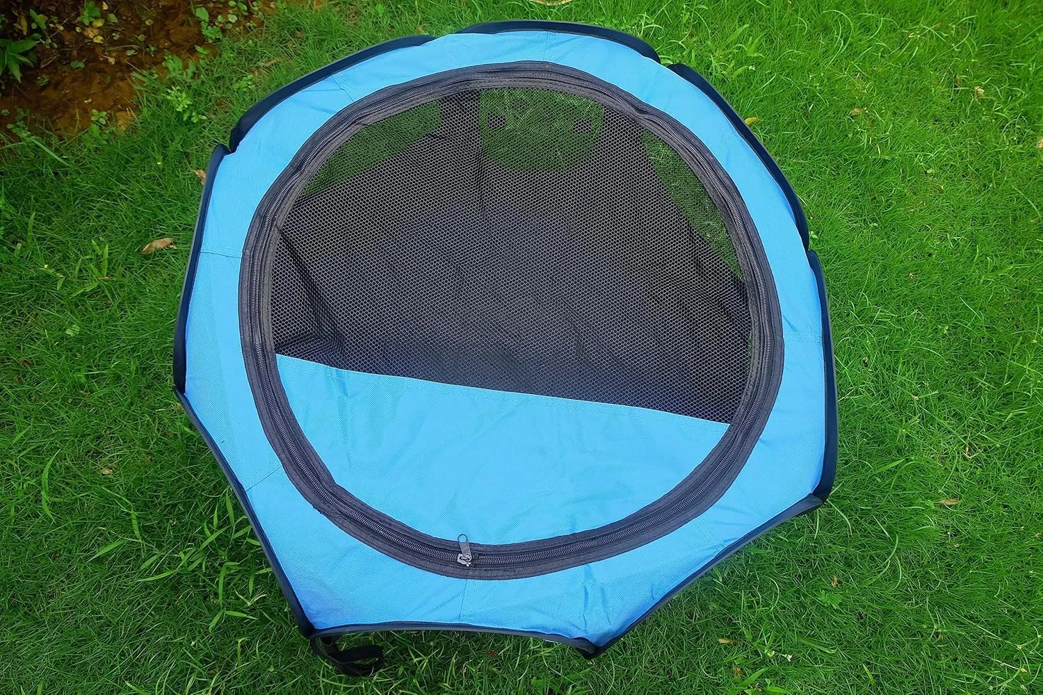 Portable Pet Playpen,Foldable Dog Playpen for Dogs and Cats,Rabbits,Pet Exercise Pet Tents Indoor Outdoor Use (S(28.7" x 28.7" x 16"), Blue)