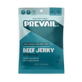 Prevail Beef Jerky Original, 2.25 Oz - Pack of 8