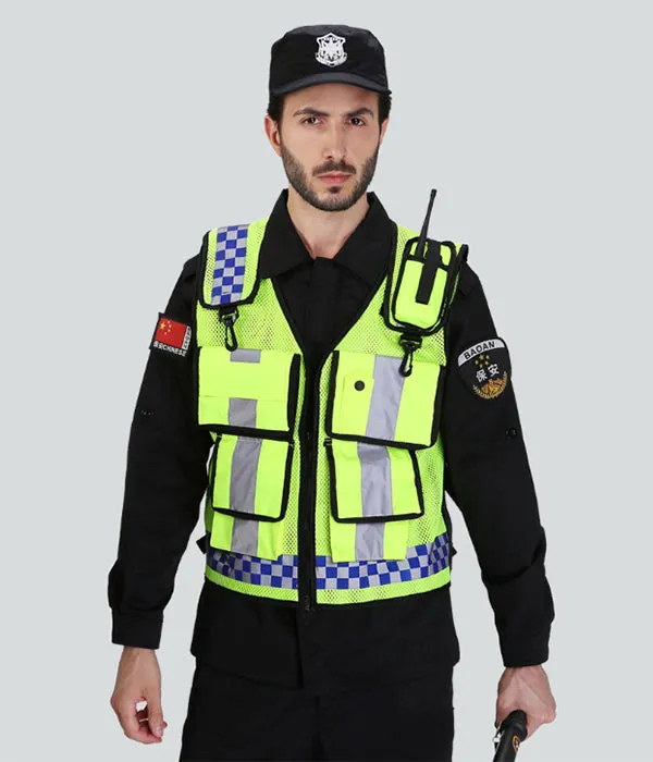 Reflective Mesh Safety Vest - Multi Pockets Breathable Vest