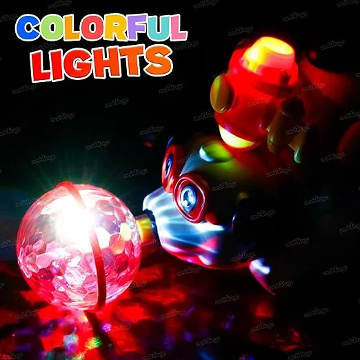 Spray Dog Toy with 360° Spin, Light & Sound