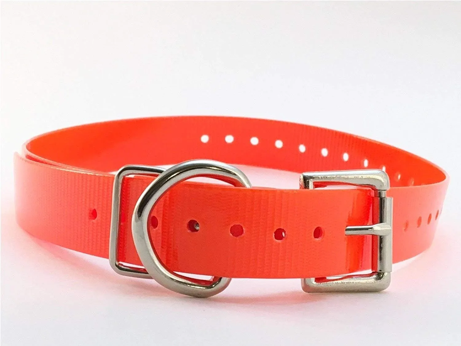 TrainPro 27  X  Replacement Dog Collar Strap Band w/Double Buckle Loop - All Brands Pet Training Bark, Shock, e-Collars and Fences. Wide Variety of Bold Standard Colors and Reflective Choices.